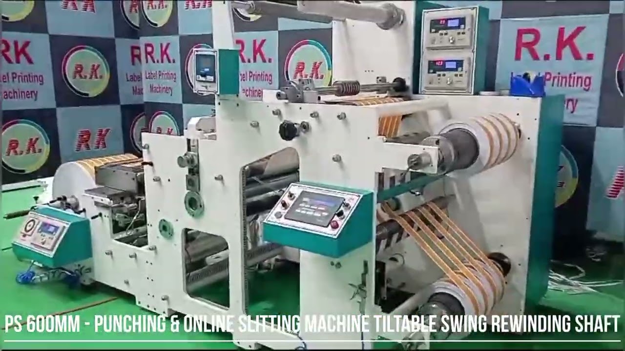 Punching & Online Slitting Machine Tiltable Rewinding Shaft (600mm Width)