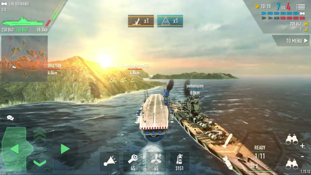 [Battle of warships] Japanese aircraft carrier Shinano . EXE