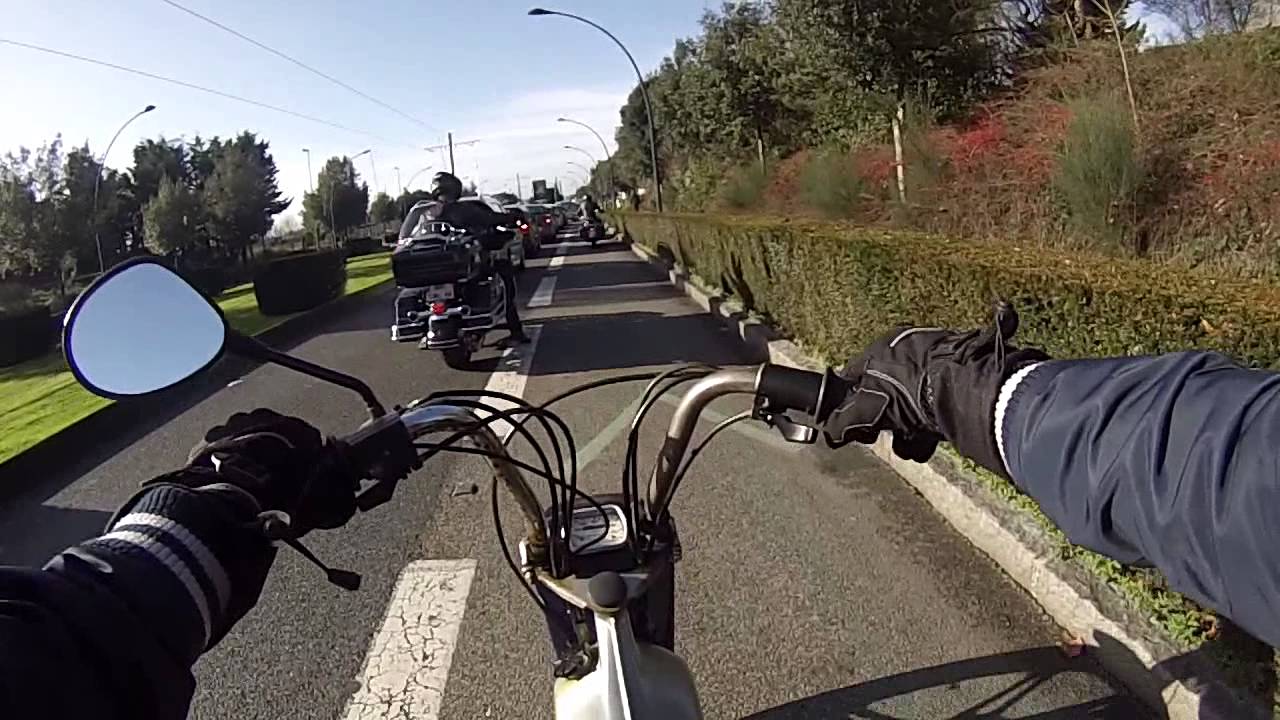 sortie mobylette peugeot 103 gopro HD