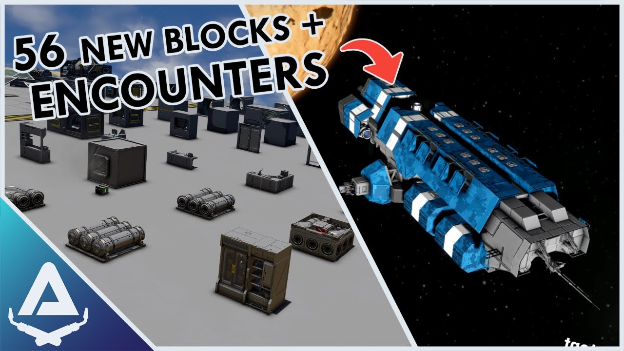 NEW blocks, CARGO SHIPS, and MORE! - Space Engineers fieldwork Update (+ DLC, Block overview)