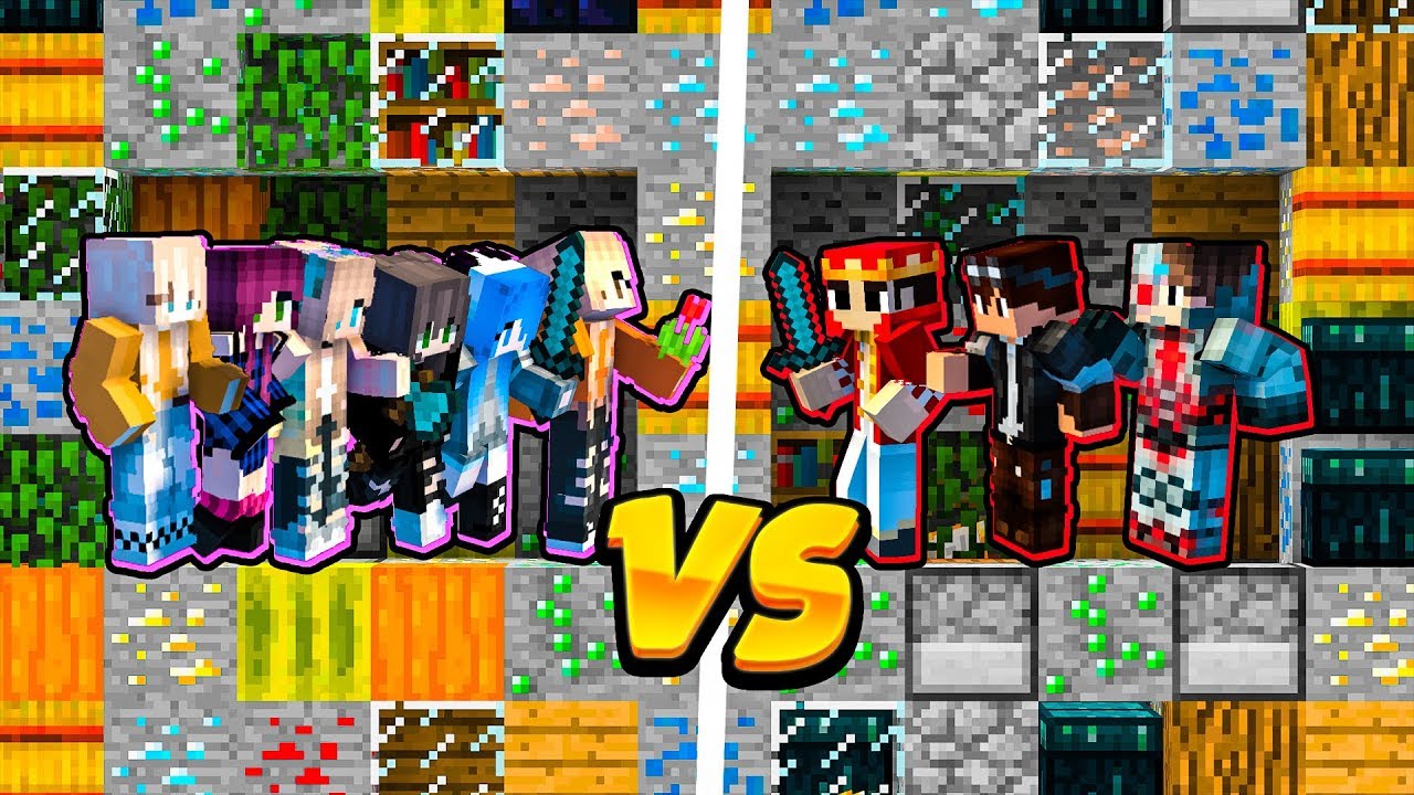 6 DZIEWCZYN vs 3 CHŁOPAK&Oacute;W! CZY DZIEWCZYNY TO WYGRAJĄ? - BLOCKED IN COMBAT w MINECRAFT