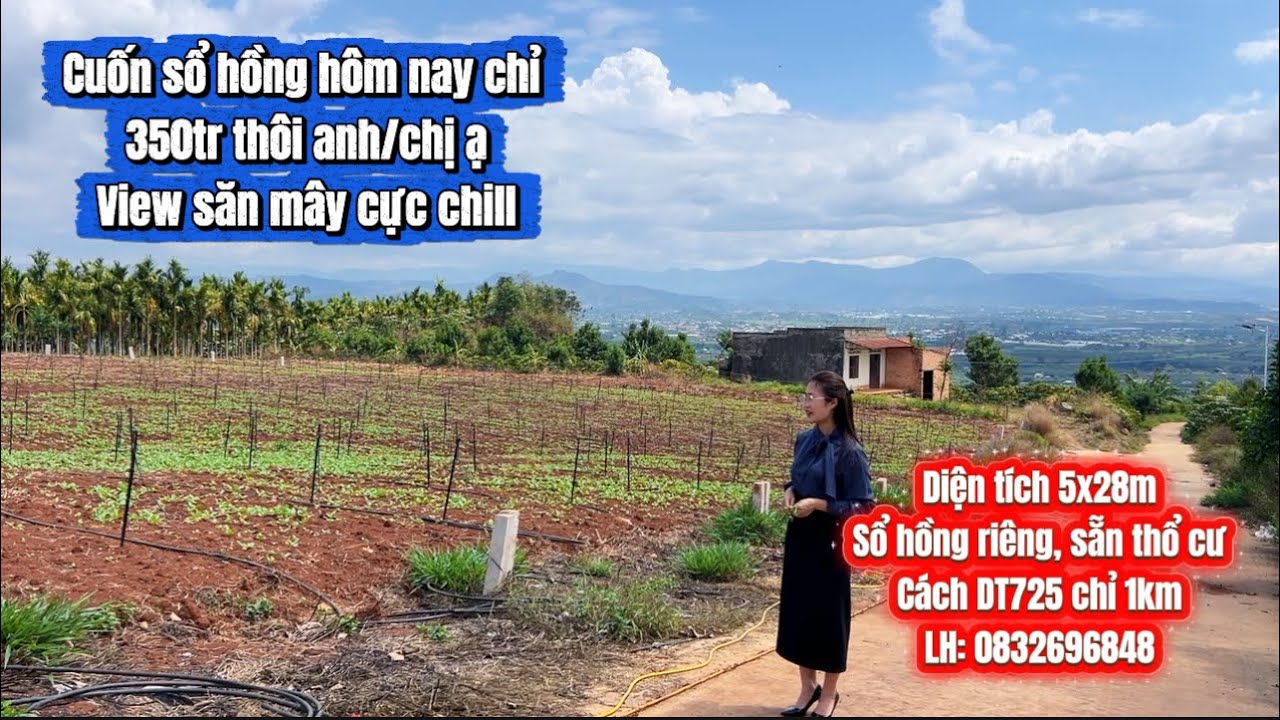 350 triệu anh chị cầm ngay trên tay 1 cuốn sổ hồng riêng và 1 lô đất gần Đà Lạt📍 Vị trí: Đinh Văn 