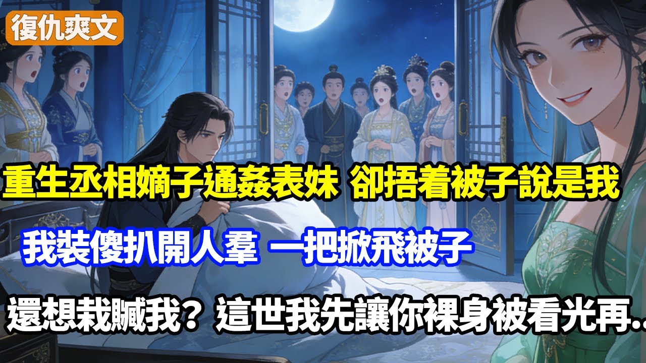 重生丞相嫡子通姦表妹，卻捂着被子說是我時，我裝傻扒開人羣，一把掀飛被子，還想栽贓我？這世我先讓你裸身被看光再...