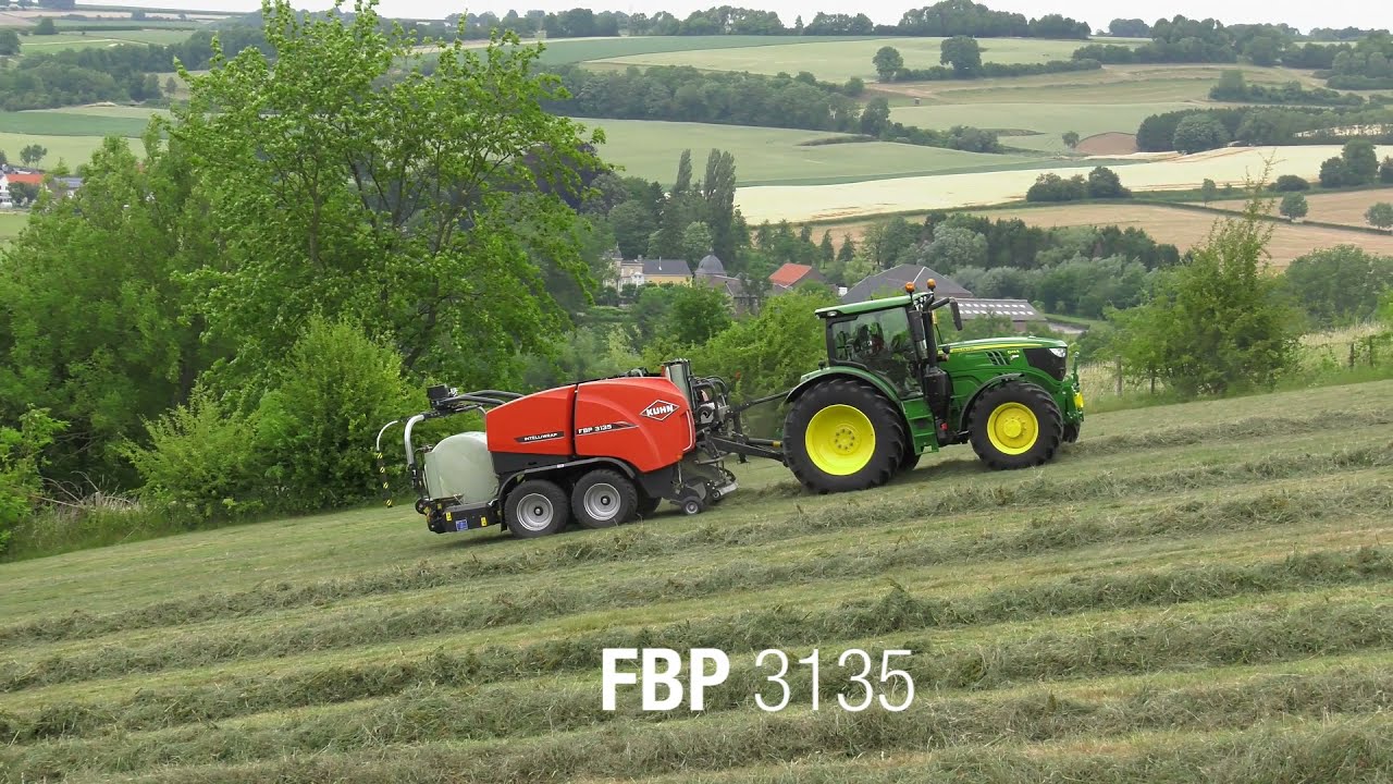 KUHN – VBP-FBP Combinés presses-enrubanneuses (en action)