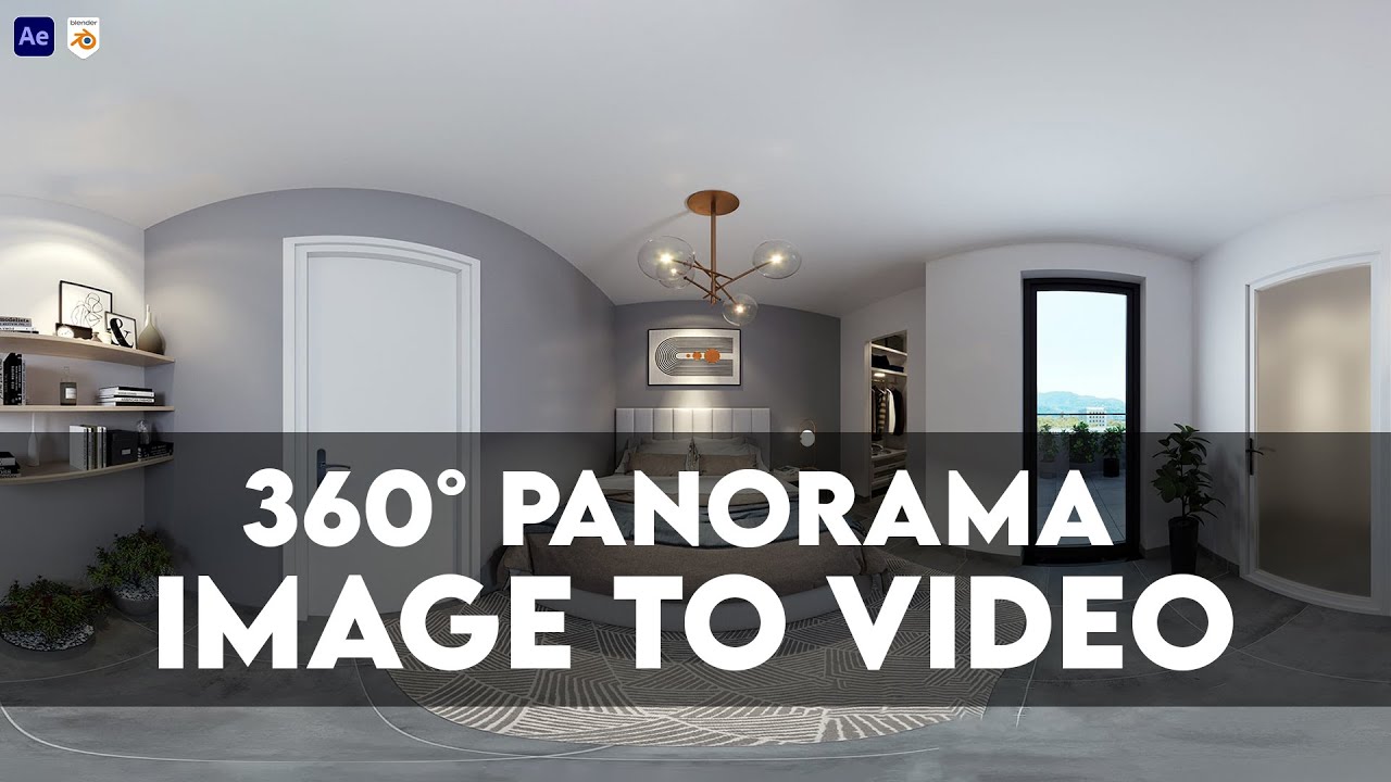 Как визуализировать панораму 360 в Blender (+изображение в видео в After Effect)