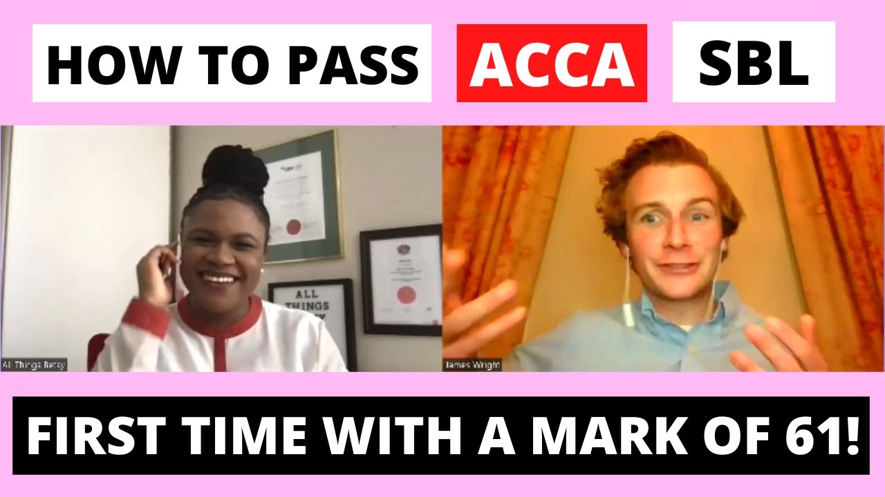 ⭐️ HOW TO PASS ACCA SBL WITH 61% and FIRST TIME! ⭐️ | ACCA Strategic Business Leader Exam |