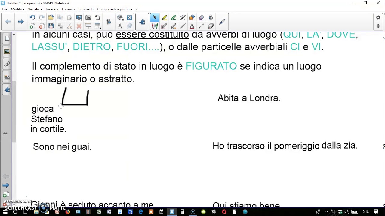 Complemento di stato in luogo