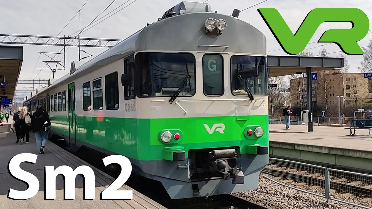 Finlands oldest train in regular passenger service | VR Sm2 | G train Lahti to Riihimäki