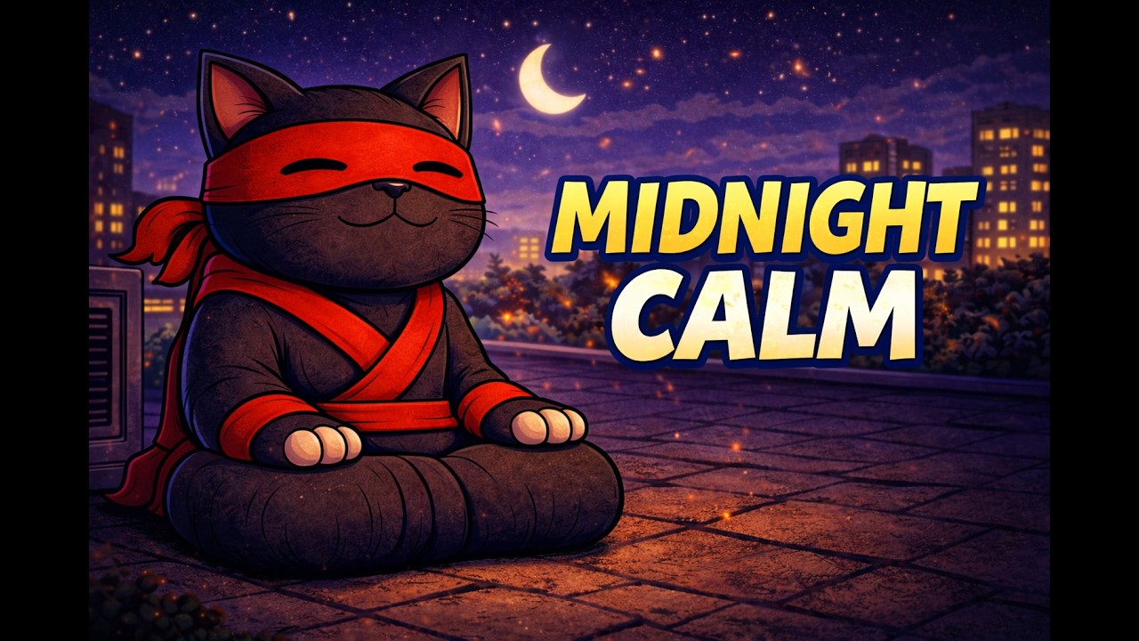 Midnight Rooftop Meditation | Relaxing LoFi Beats (15 Minutes)