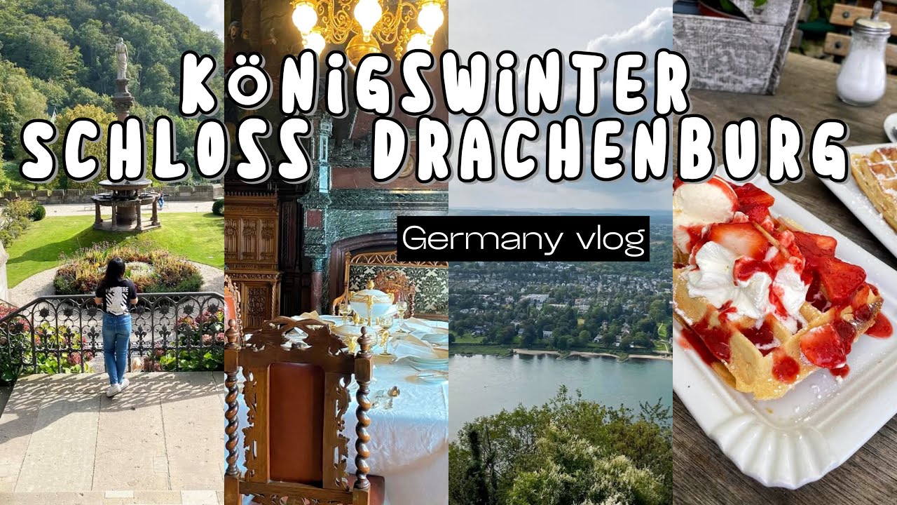 Hidden Gem in Germany: Schloss Drachenburg & Königswinter Vlog (Relaxing, No Talking)