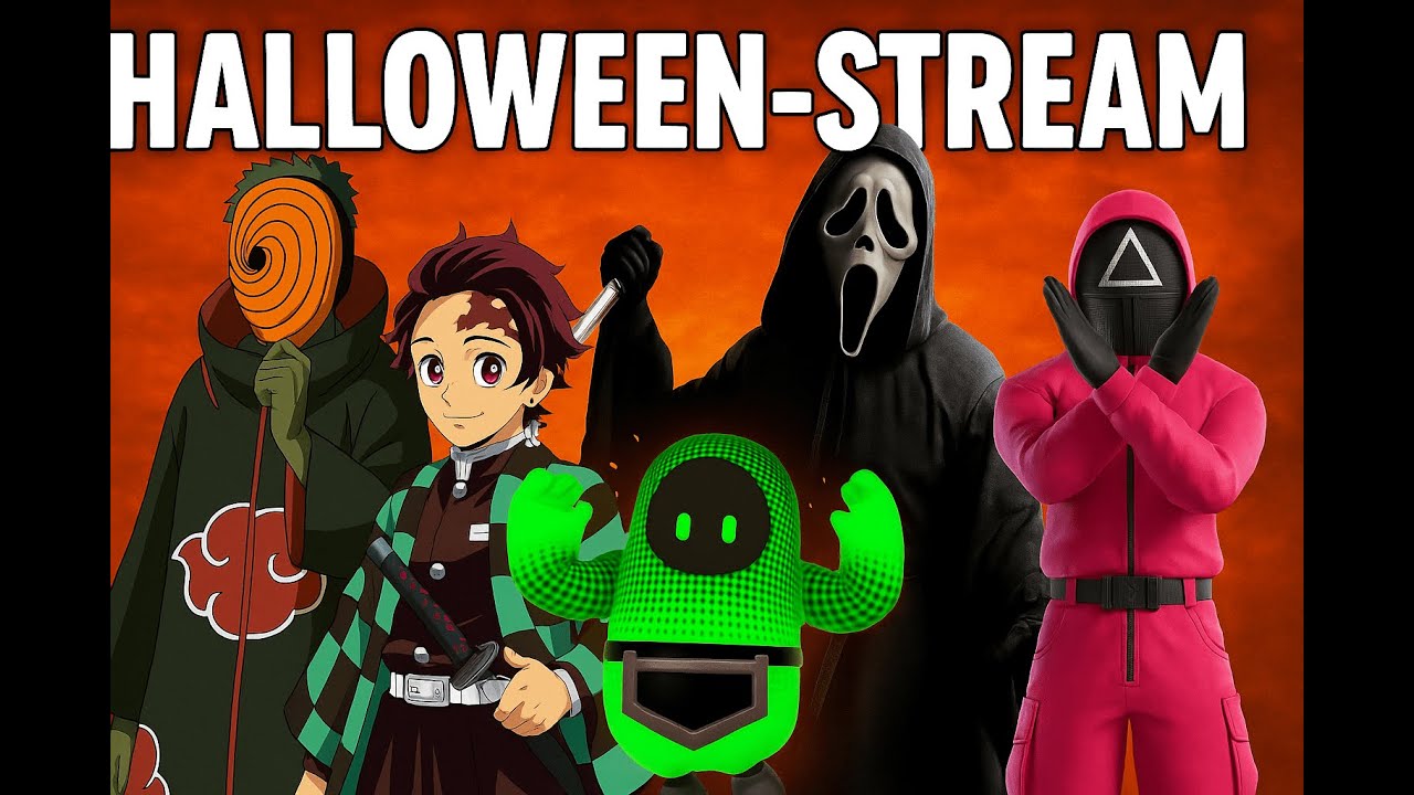 🔴HALLOWEEN Twitch STREAM🎃4 Kostüme x Obito x Tanjiro x Ghost Face x Squid Game 🍬 FALL GUYS GERMAN 🇩🇪