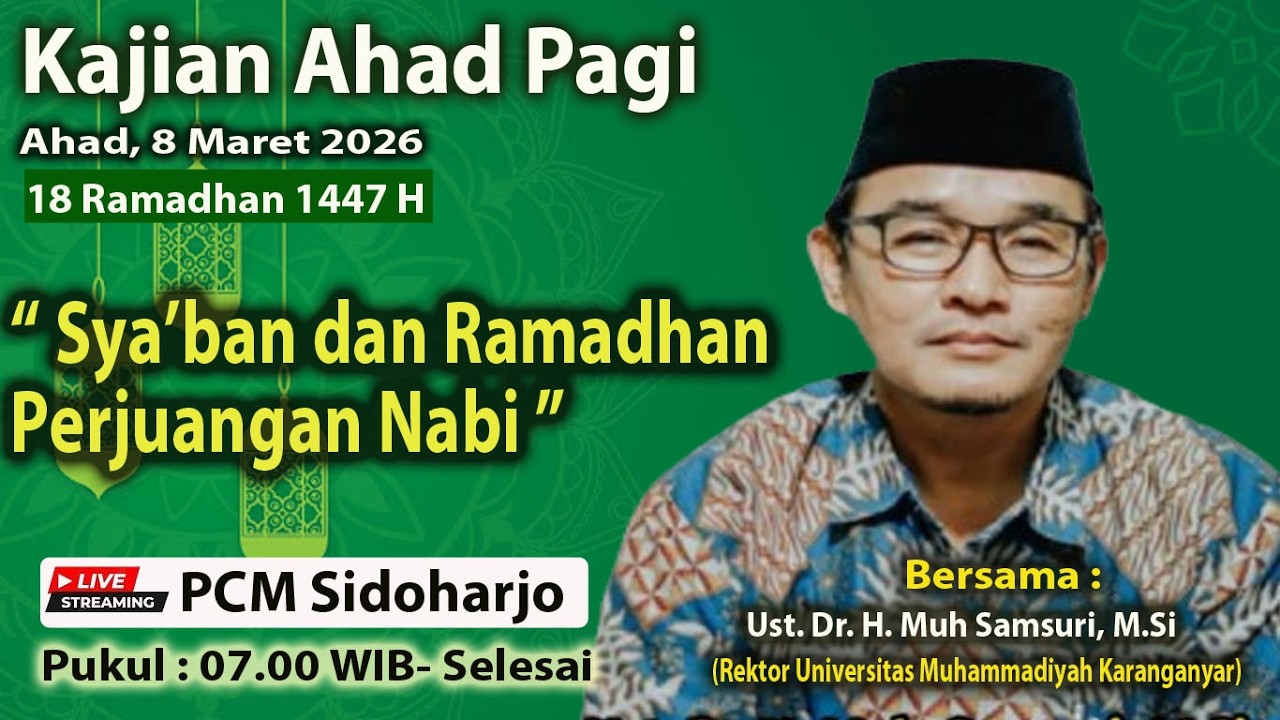Sya'ban dan Ramadhan Bulan Perjuangan Nabi