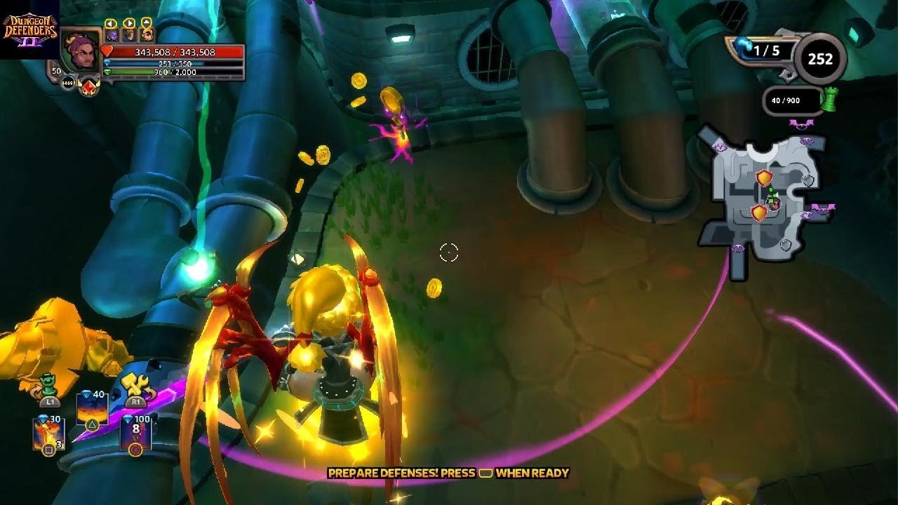 Aybreezy1 Dungeon Defenders 2            water week setups Hard rumble