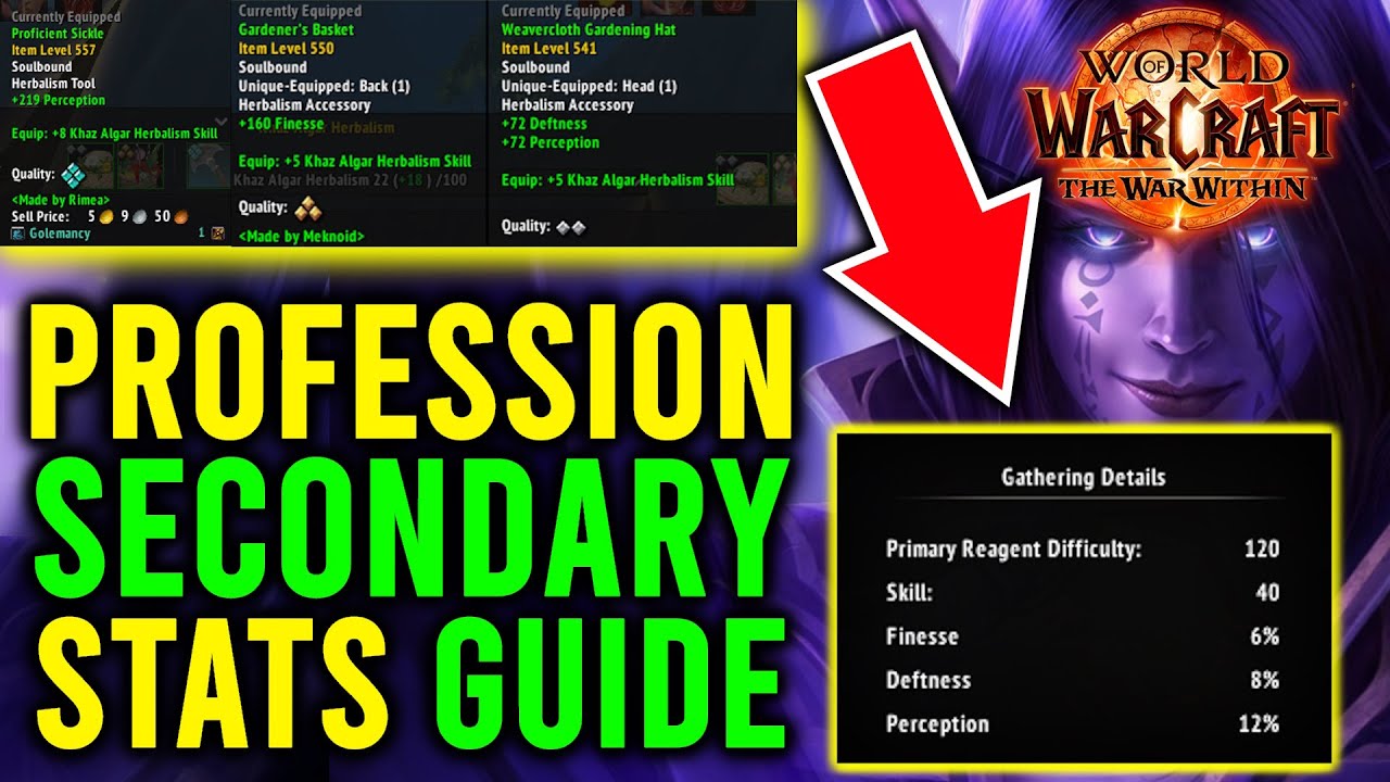 PROFESSION SECONDARY STATS EXPLAINED! WoW War Within Professions Guide