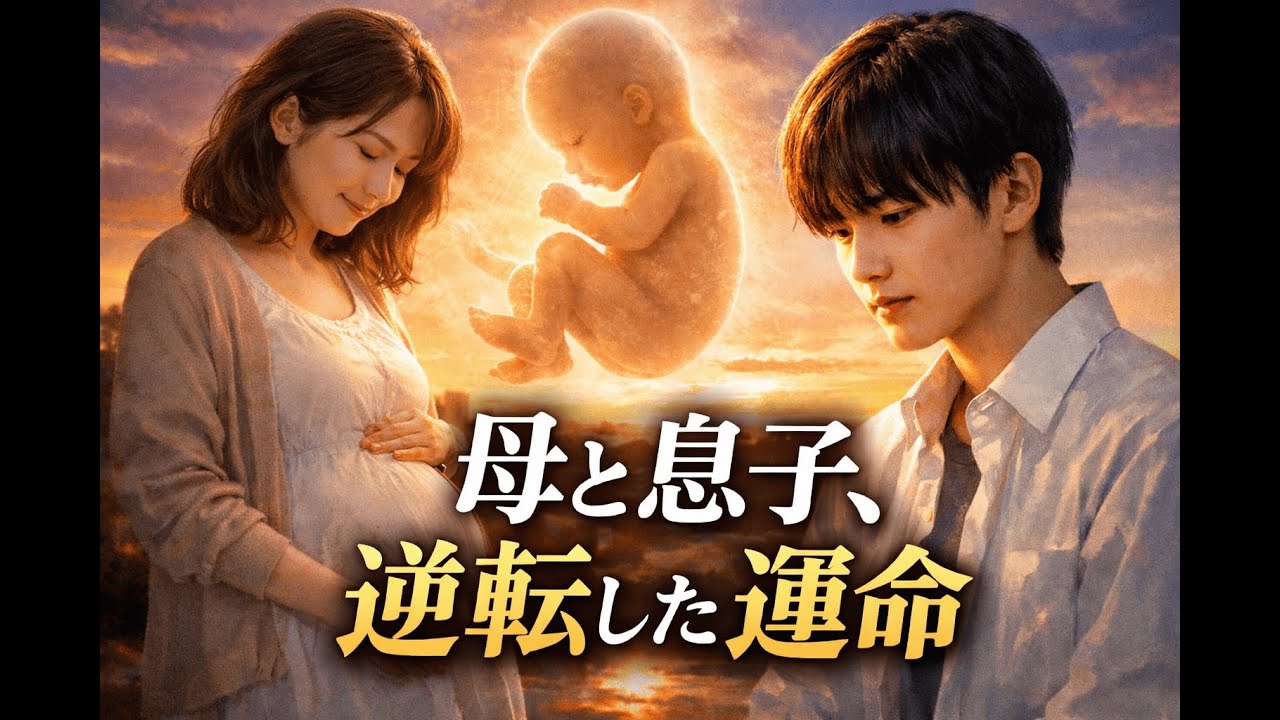 夕暮れ恋愛で新しい命を持った母親を膨らませた息子、生まれていない子供の反転人生/感動のストーリー ...