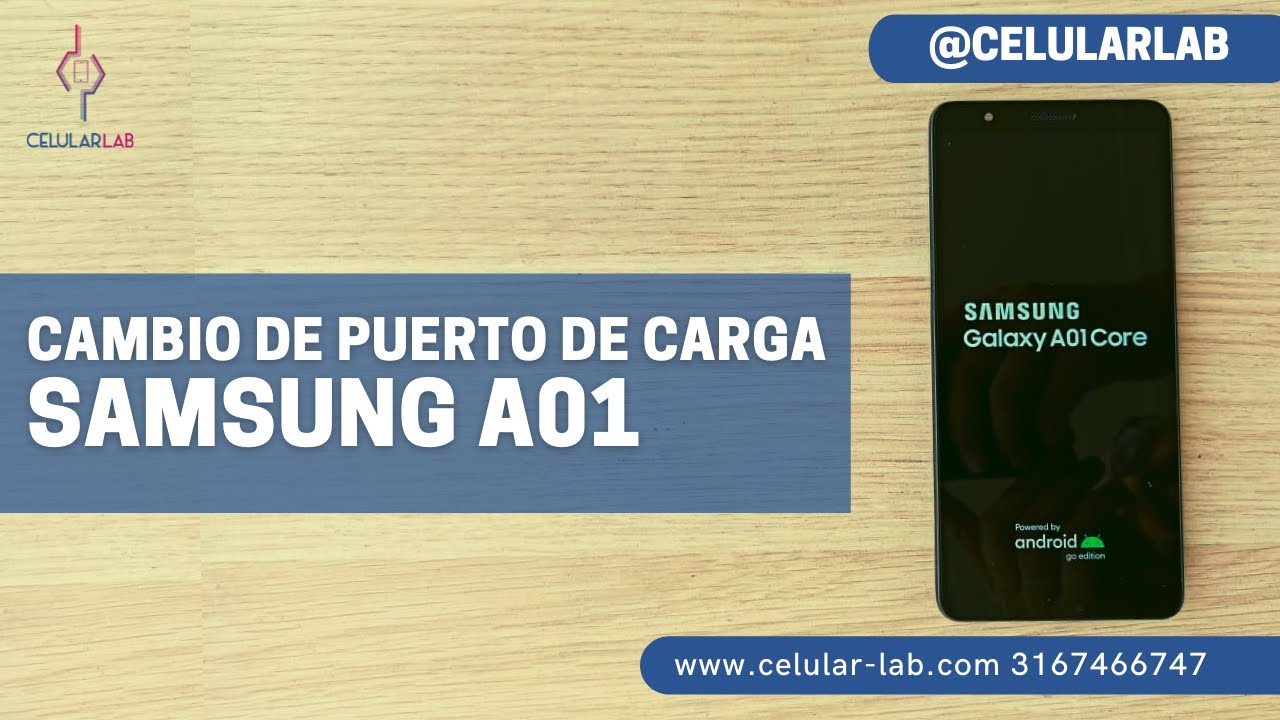 ¿Tu Celular no carga? 🔌 [Tutorial] Aprende a reparar puerto de Carga🔋 de Samsung Galaxy A01 Core