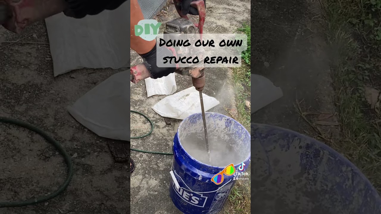 Diy stucco repair! You can do it!