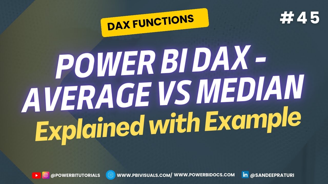 #45 — Power BI DAX — объяснение СРЕДНЕГО и МЕДИАННОГО | СРЕДНИЙ DAX | МЕДИАННЫЙ DAX