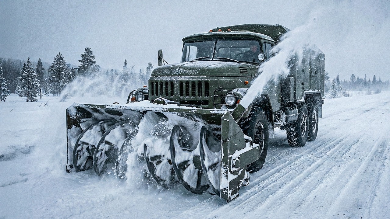 Sovětské Nákladní Automobily, Které Přežily Sibiřskou Zimu při −50 °C