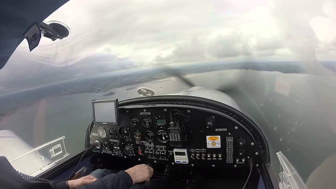 Newtownards Airfield Tony landing his Eurostar