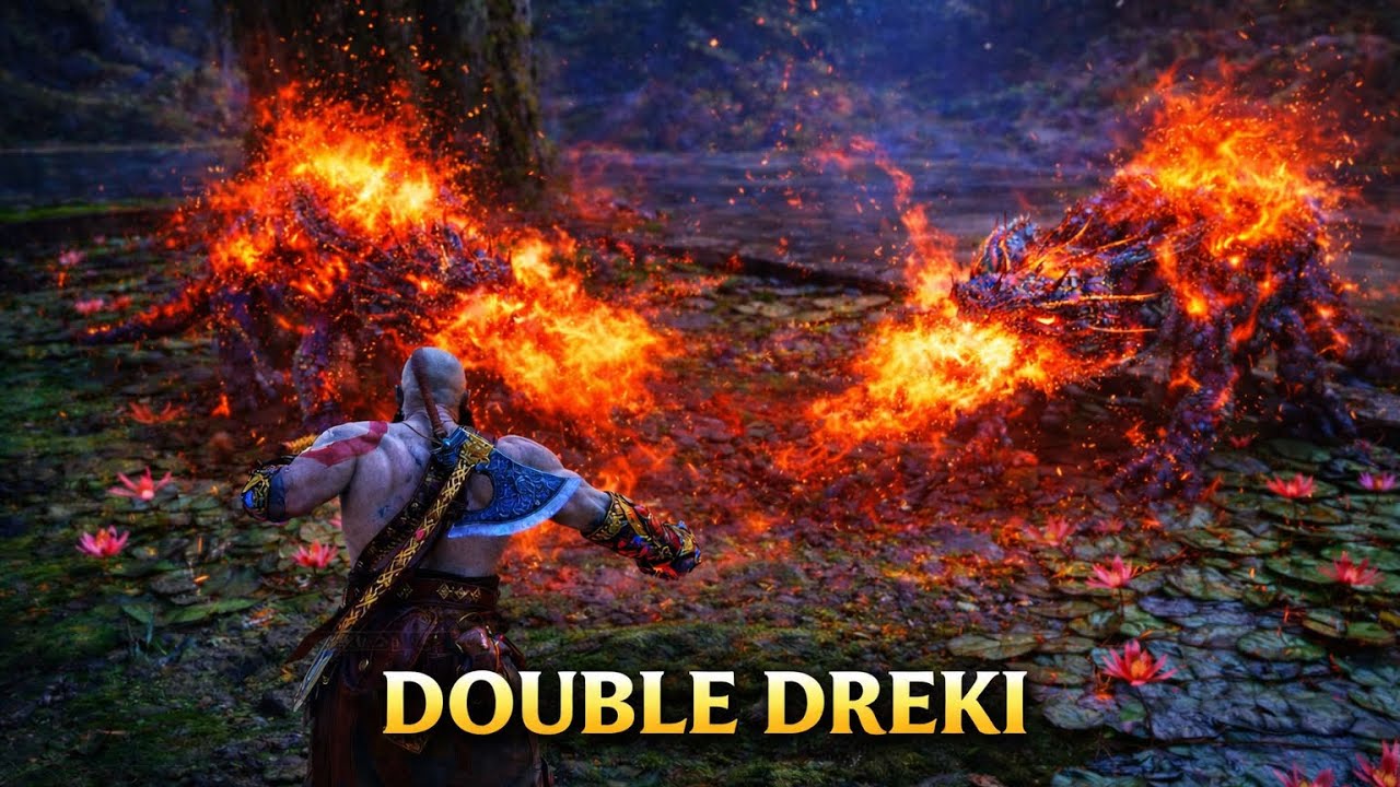 DOUBLE DREKI — GOD OF WAR RAGNARÖK | BOSS FIGHT (GMGOW • NG+)