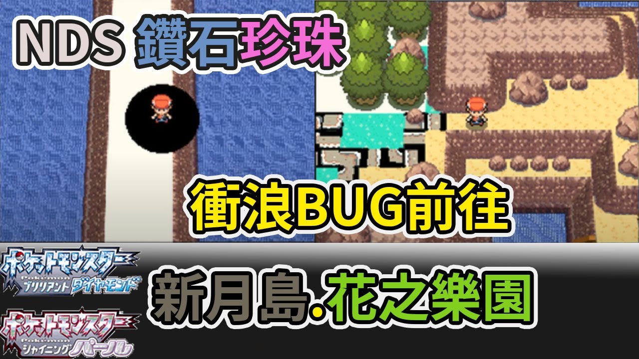 NDS【精靈寶可夢 鑽石珍珠】 衝浪BUG 抓達克萊伊與謝米