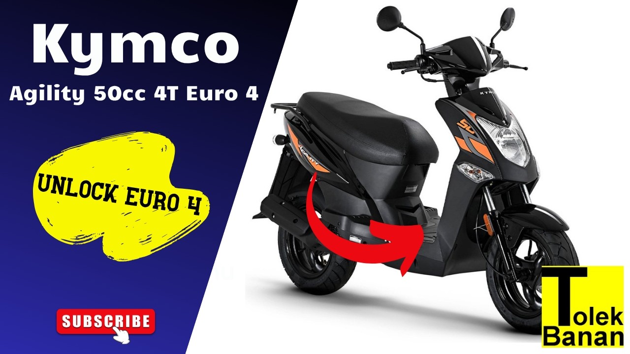 Kymco Agility 50cc 4T Euro 4 - jak odblokować skuter - How to unlock Euro 4