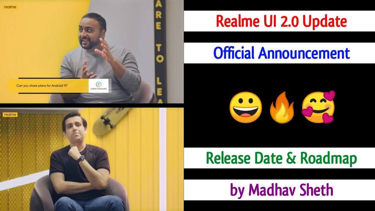Realme UI 2.0 Official Release | Realme UI 2.0 Roadmap | Realme UI 2.0 Update | Android 11 Update 😀🔥