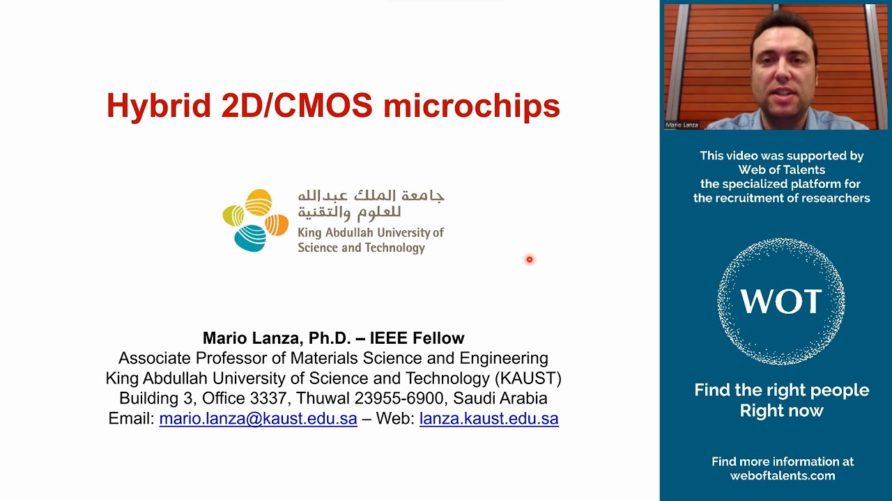 Hybrid 2D/CMOS microchips - by Prof. Mario Lanza
