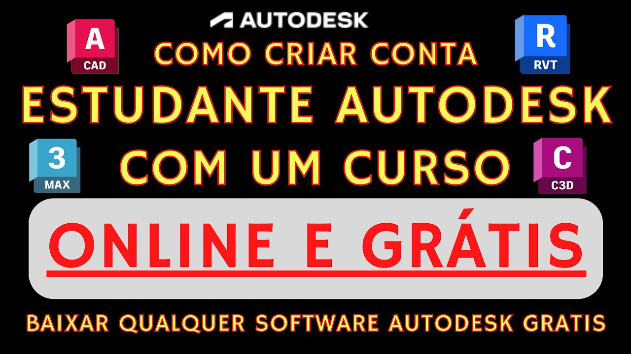 Obter LICENÇA de ESTUDANTE AUTODESK com matrícula em curso ONLINE E GRÁTIS sem erros - 2022