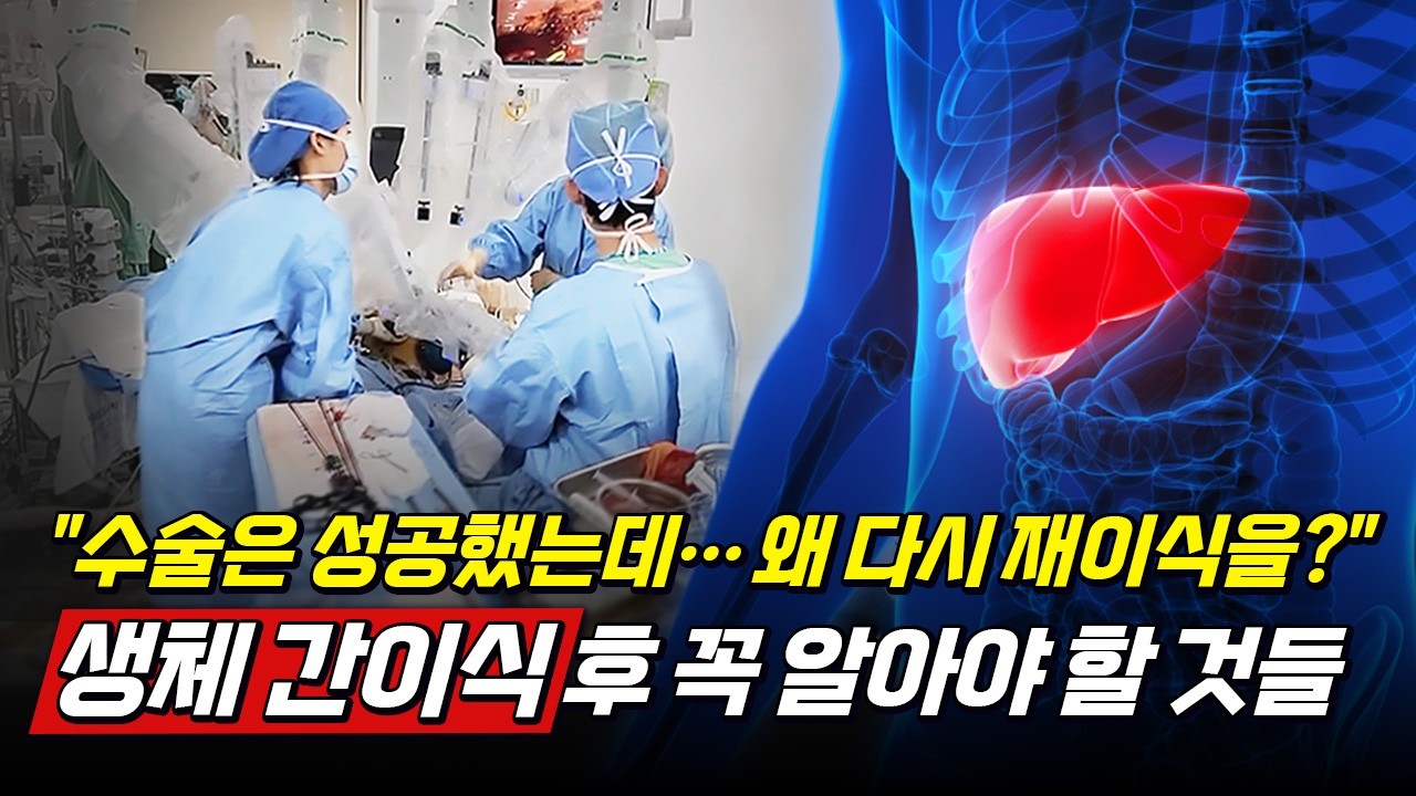 &ldquo;가족이 준 생명을 지키는 법&rdquo; 생체 간이식, 지금 꼭 알아야 할 것들 l 메디컬 인사이트