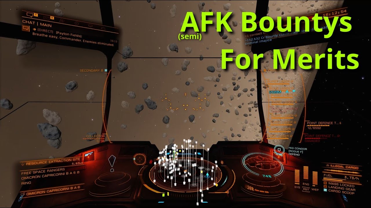 How to (semi) AFK Bounties for Merits in Elite Dangerous the fast, quick and easy way tutorial