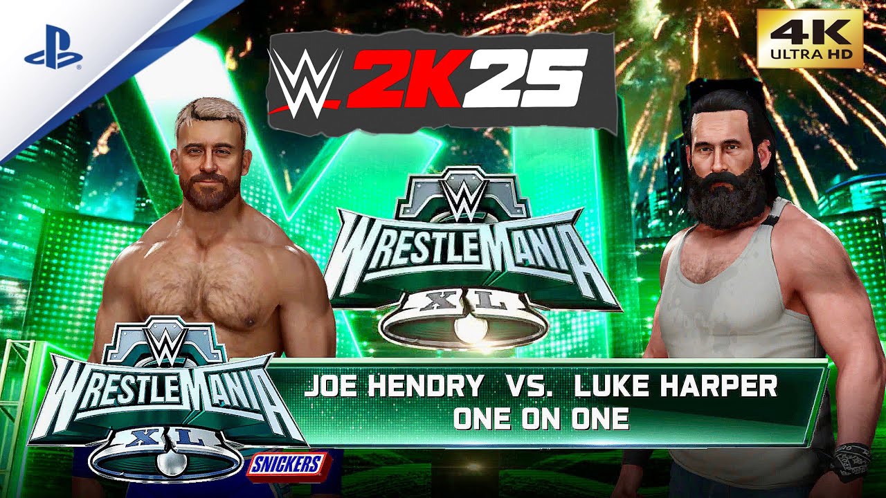Joe Hendryvs. Luke Harper at WRESTLEMANIA 40 WWE 2K25: PS5 GAMEPLAY (4K)