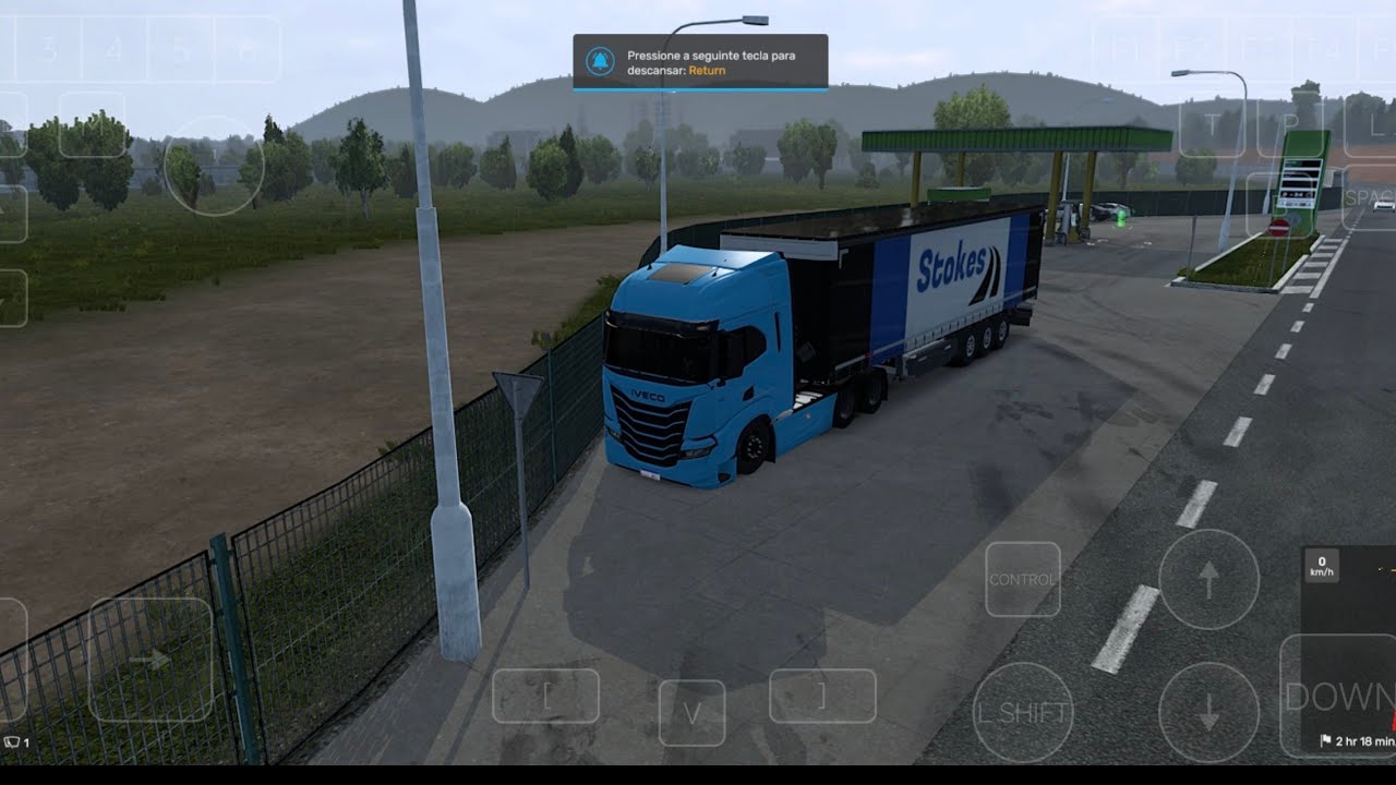 Euro truck simulator 2  1.58 no poco F7 60 FPS Gameplay de teste 
