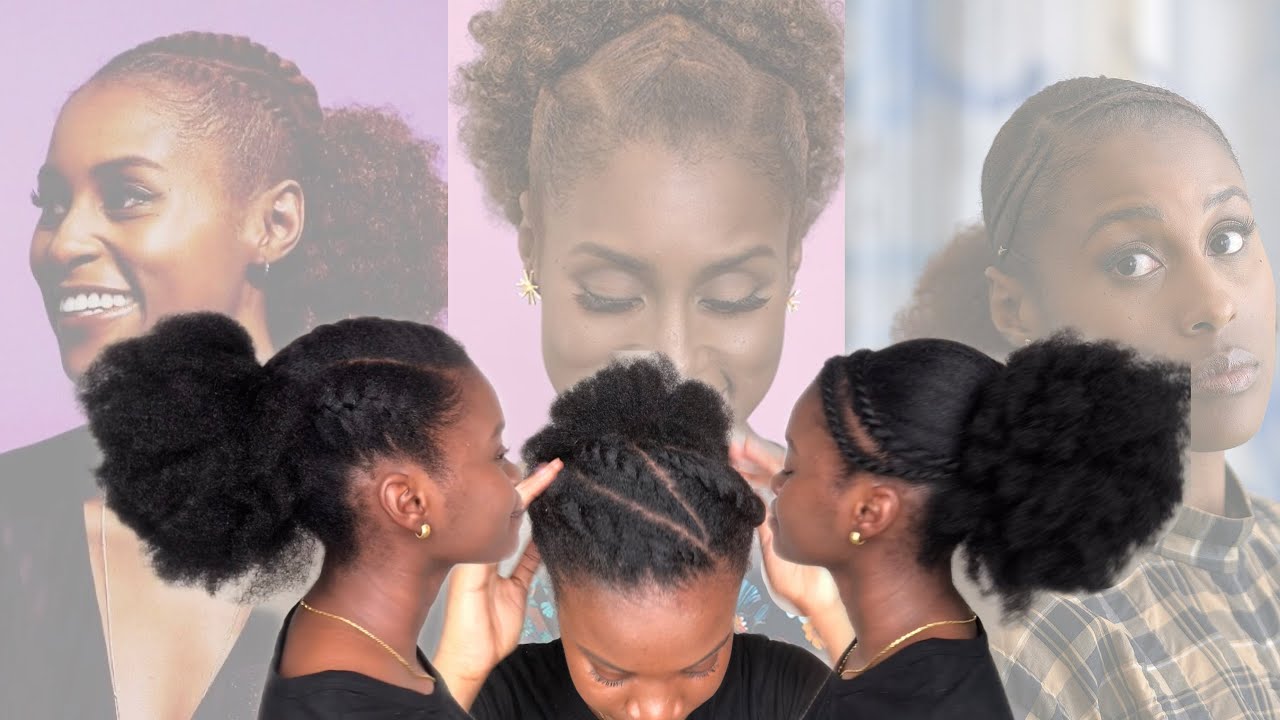 RECREATING CELEBRITY HAIRSTYLES PART2: Low Puffs with Issa Rae