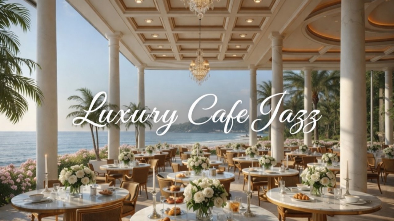 Luxury Ocean View Cafe Jazz – Relaxing Piano & Sax Background Music