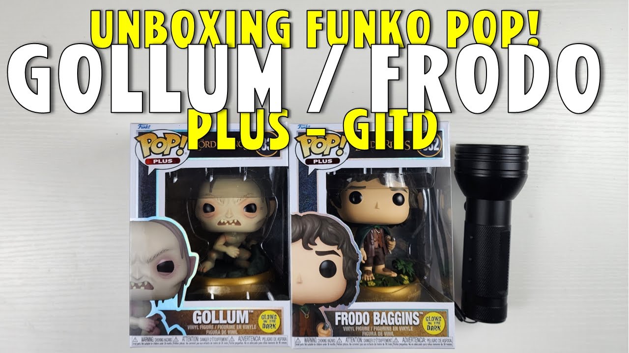 Unboxing Funko Pop Gollum #1831 & Frodo #1832 - Glow in the Dark | The Lord of the Rings