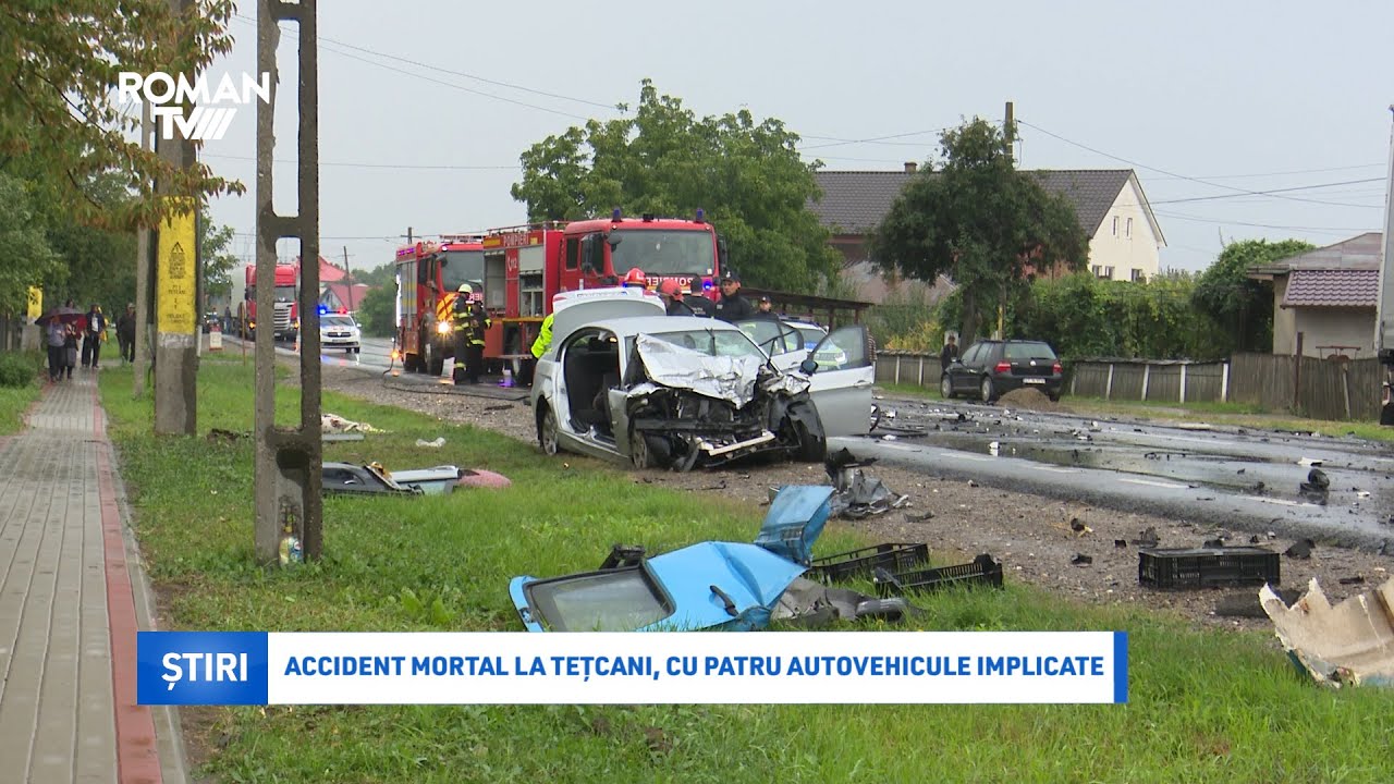 Accident mortal la Tețcani, cu patru autovehicule implicate