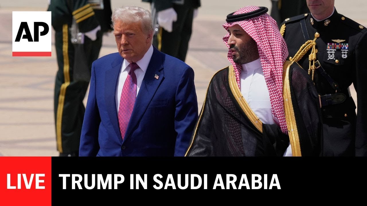 LIVE: Donald Trump arrives in Saudi Arabia