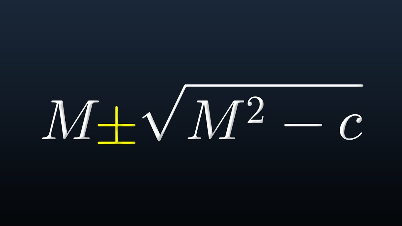 Лучшая квадратная формула, которой вас не научат