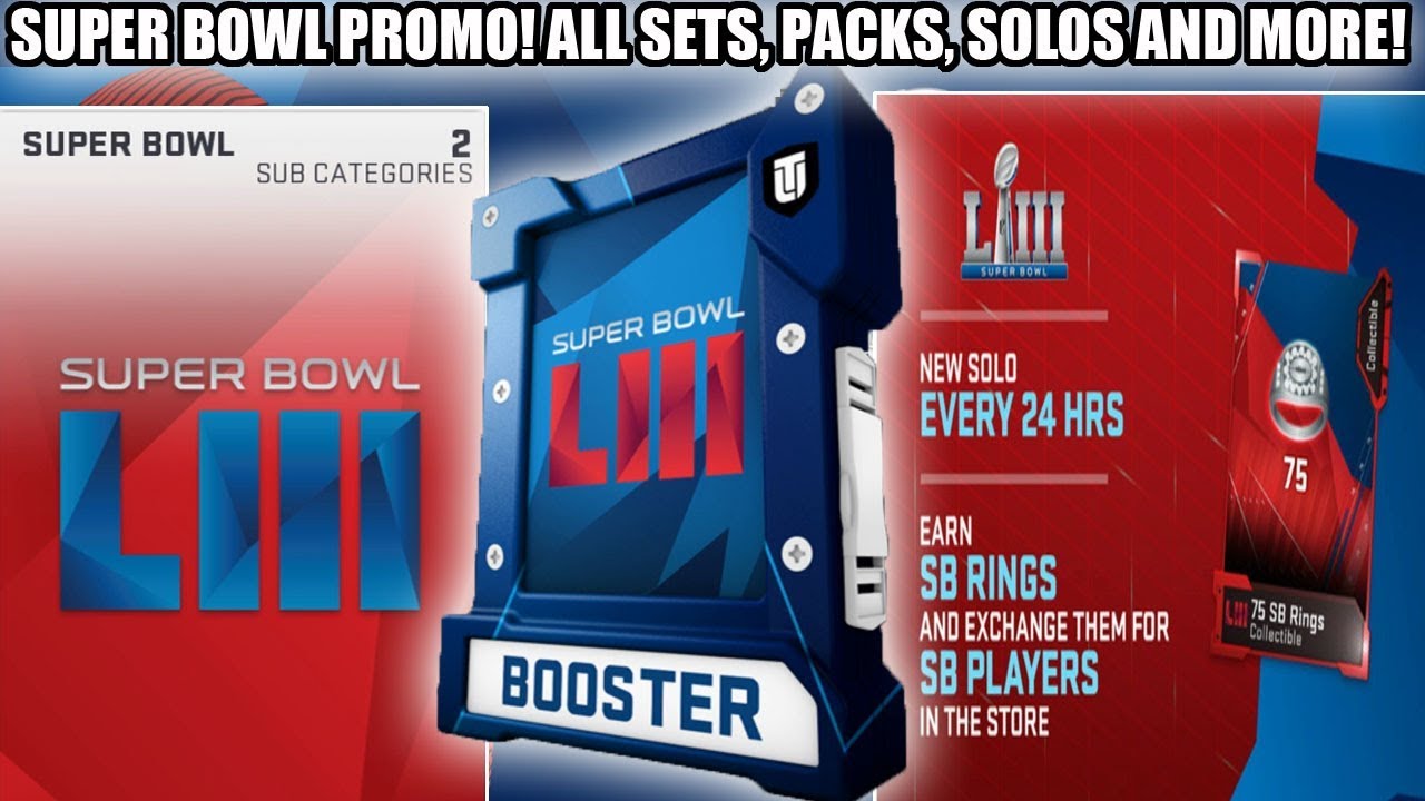 SUPER BOWL PROMO! ALL SETS, PACKS, SOLOS, RING REDEMPTIONS AND MORE! | MADDEN 19 ULTIMATE TEAM