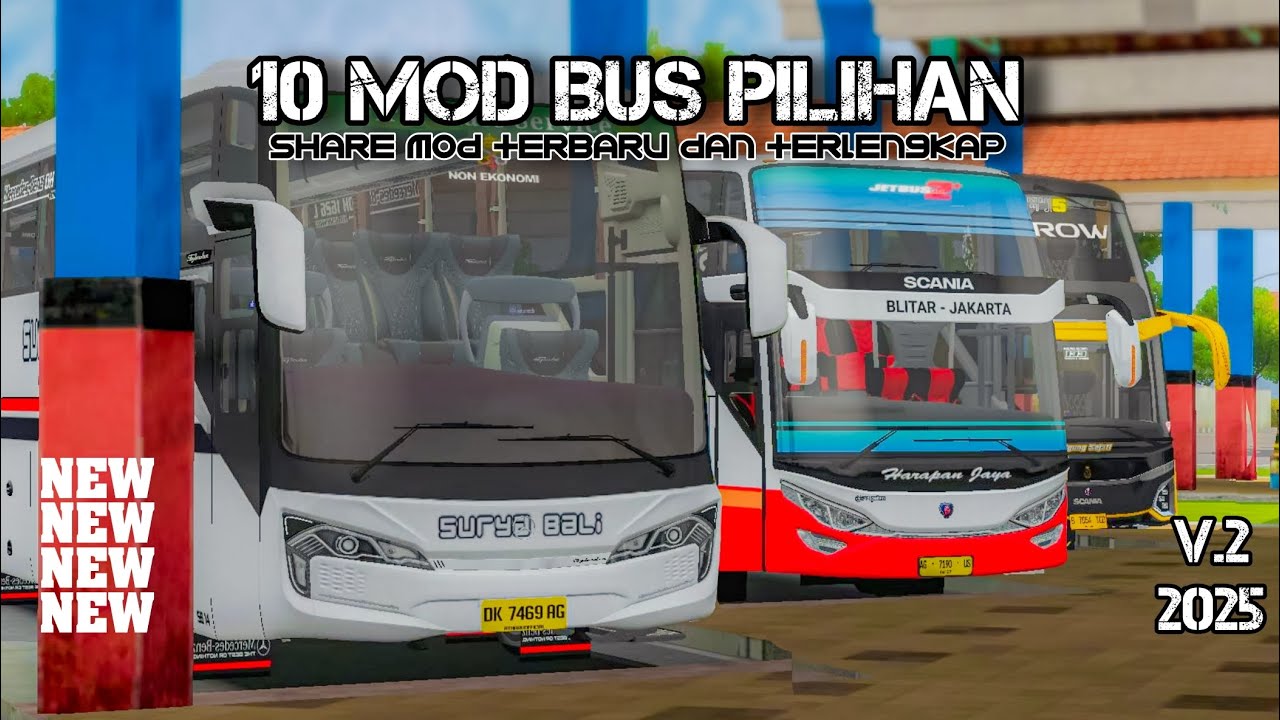 Share!!! 10 MOD BUSSID bus random pilihan V.2