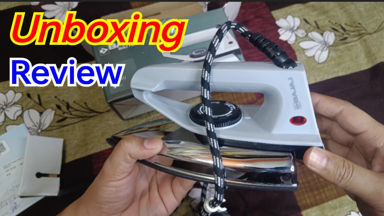 Bajaj DX 2 600 Wat Dry Iron Unboxing | Bajaj Iron Unboxing And Review | Bajaj Dry Iron Unboxing 