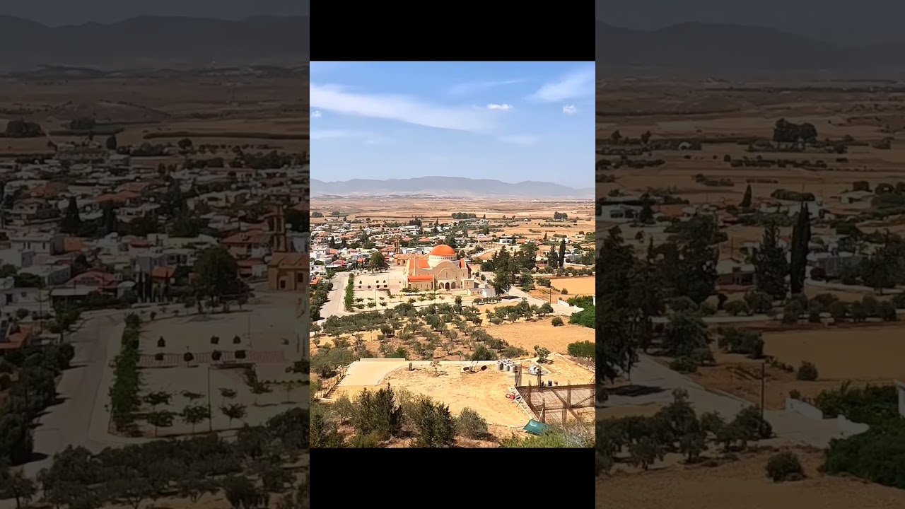 A view over buffer zone village, Nicosia, Cyprus 