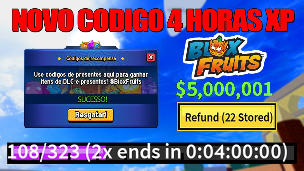 NOVOS CÓDIGOS +28 CÓDIGOS DE 2X XP BELI E RESET NO BLOX FRUITS 2026 - blox fruit codes