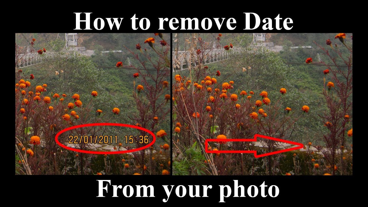How to remove date from your picture | Adobe Photoshop Tutorial