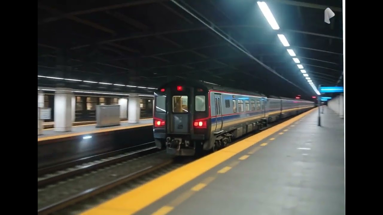 Pulling out of New York Penn Station - one real photo into AI