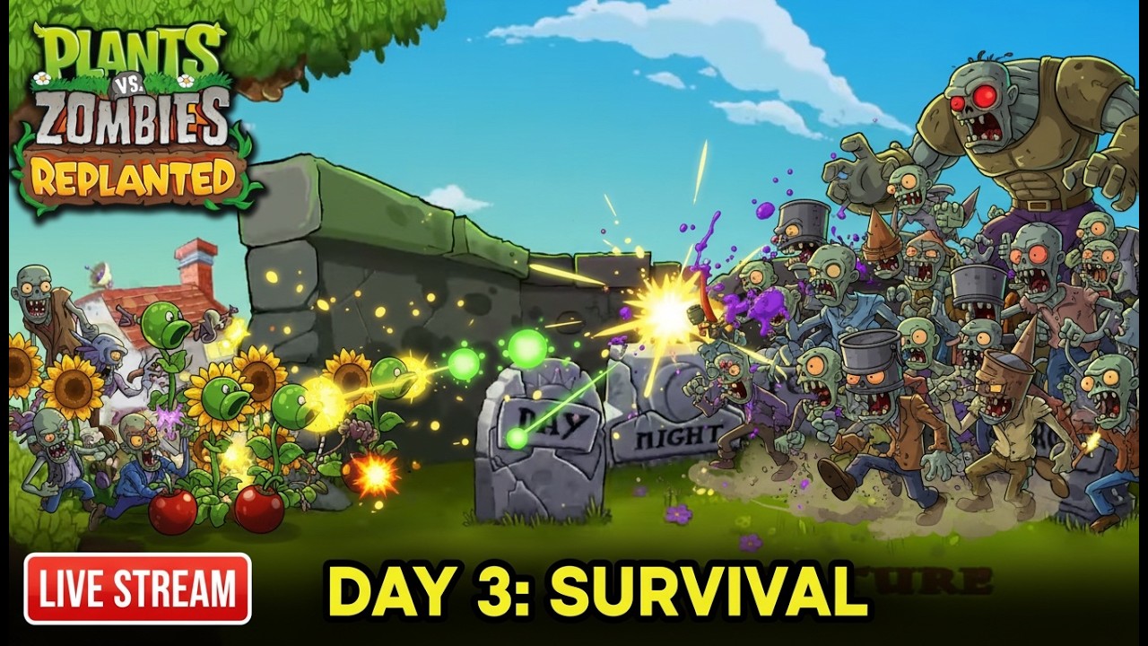 Playing plants vs Zombies