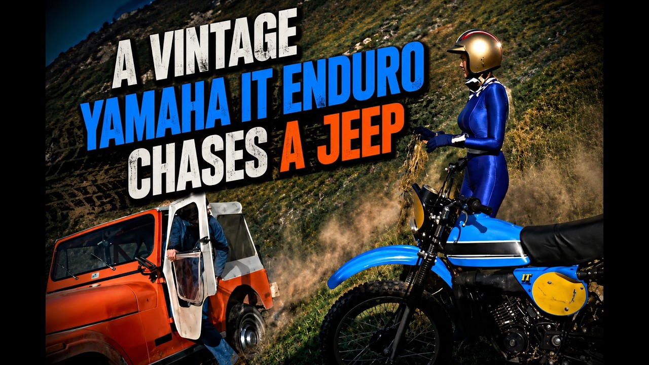 Wonder Woman Rides Vintage Yamaha IT Enduro Part 2
