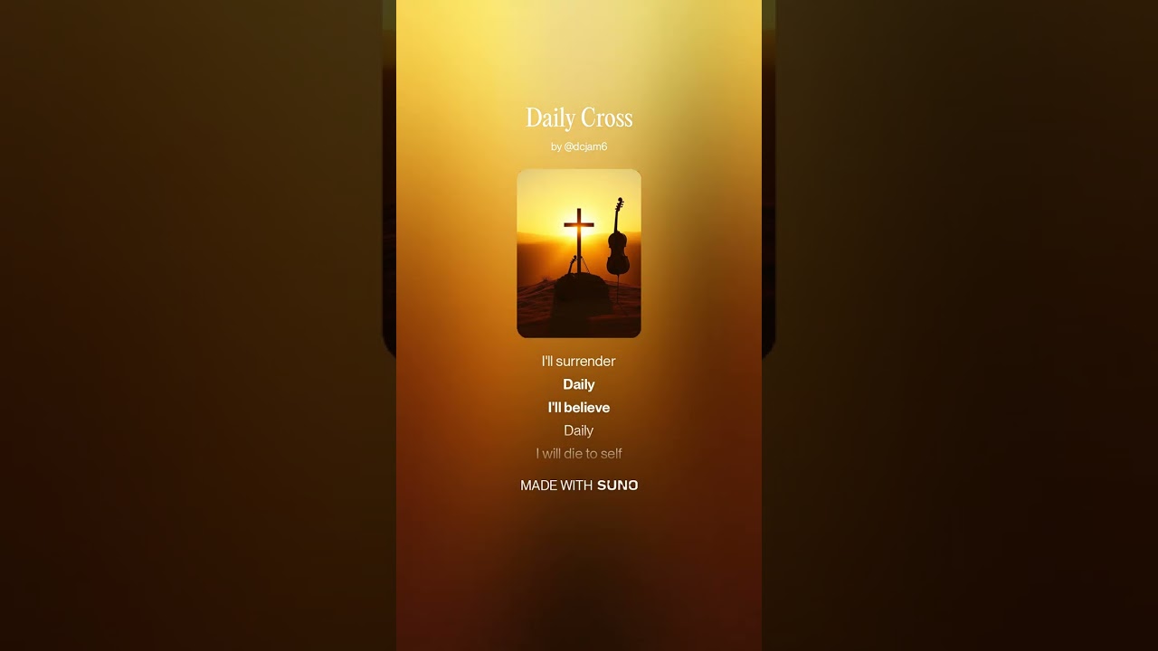 Daily Cross#christianmusic